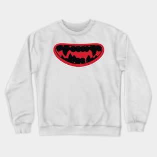 scary teeth face mask Crewneck Sweatshirt